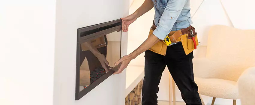 Metal Fireplace Installation in Riviera Beach, Florida