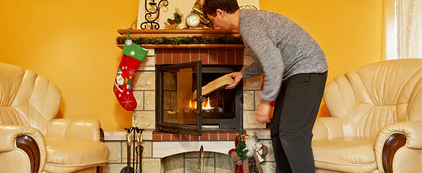 Rusted Metal Fireplace Restoration in Riviera Beach, Florida